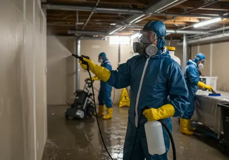 Basement Sanitization and Antimicrobial Treatment process in Clark, NJ